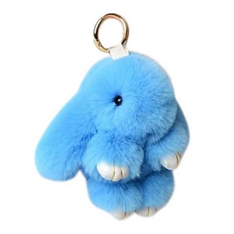 Fluffy Rabbit Keychain Pendant Charm for Bag Purse Backpack