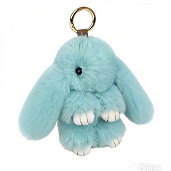 Fluffy Rabbit Keychain Pendant Charm for Bag Purse Backpack