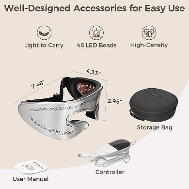 Red Light Eye Device: 3 modes for fine lines & dark circles. Refresh tired eyes & relax.