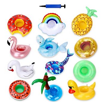 Inflatable Drink Holder Pool Party Floats 12 pc