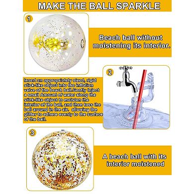 Inflatable Beach Balls Summer Party Decorations 5pc