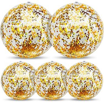 Inflatable Beach Balls Summer Party Decorations 5 pc
