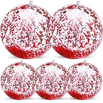 Inflatable Beach Balls Summer Party Decorations 5 pc