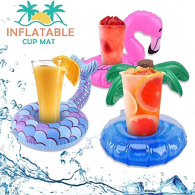 Inflatable Drink Floats Summer Pool Party Supplies 8pc