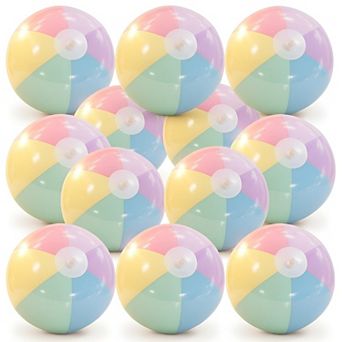 Inflatable Beach Balls Summer Party Decorations 12 pc
