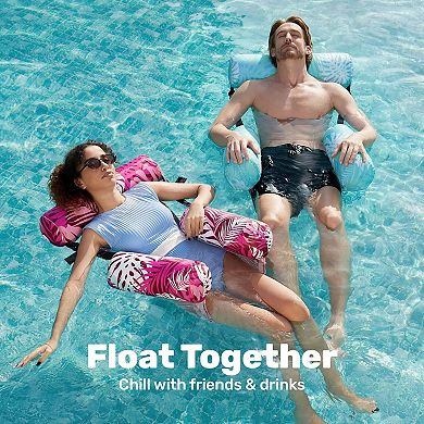 2 Packs Inflatable Pool Floats Adult Floating Lounge Chairs Water Fun