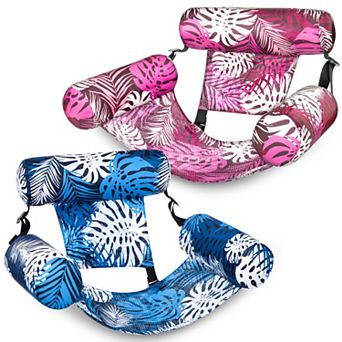 2 Packs Inflatable Pool Floats Adult Floating Lounge Chairs Water Fun