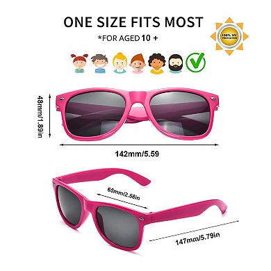 Neon Party Sunglasses Summer Party Supplies 8pc