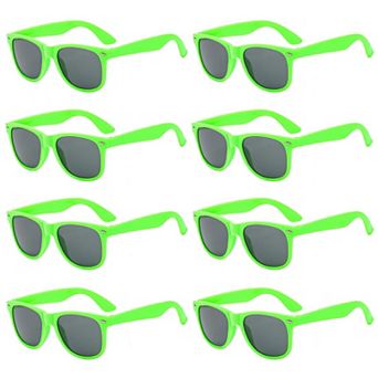Neon Party Sunglasses Summer Party Supplies 8 pc