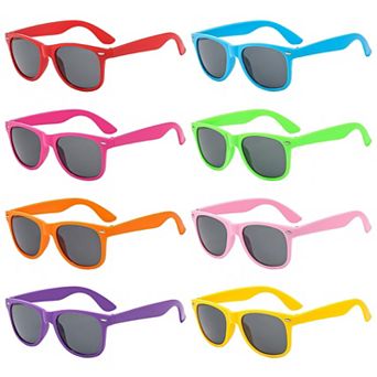 Neon Party Sunglasses Summer Party Supplies 8 pc