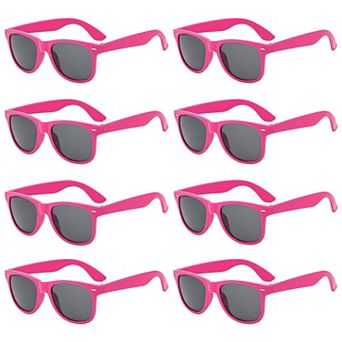 Neon Party Sunglasses Summer Party Supplies 8 pc