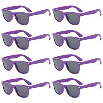 Neon Party Sunglasses Summer Party Supplies 8 pc