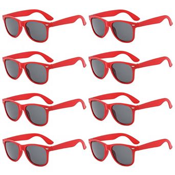 Neon Party Sunglasses Summer Party Supplies 8 pc