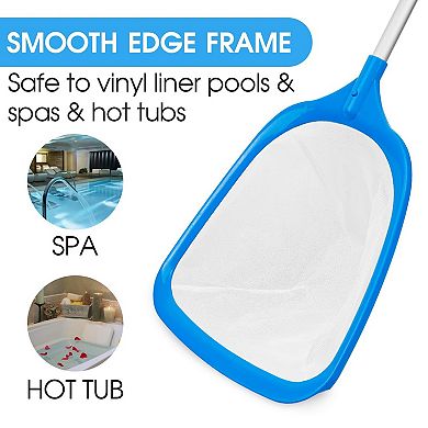 Hot Tub Pool Skimmer Net with 5ft Aluminum Pole