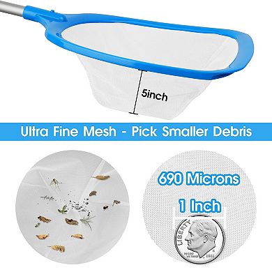 Hot Tub Pool Skimmer Net with 5ft Aluminum Pole