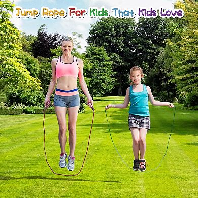 Jump Rope Adjustable Soft Foam Handles Exercise Fitness Outdoor