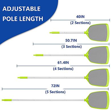 Pool Leaf Skimmer Net with Pole Pool Cleaner Supplies