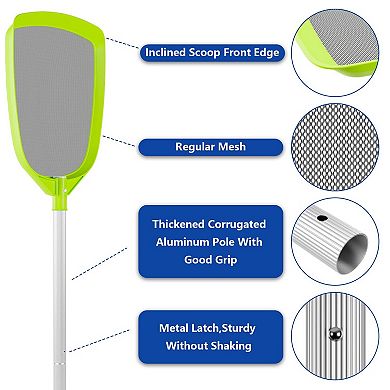Pool Leaf Skimmer Net with Pole Pool Cleaner Supplies