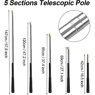 Pool Skimmer Net With Telescopic Pole Leaf Skimmer