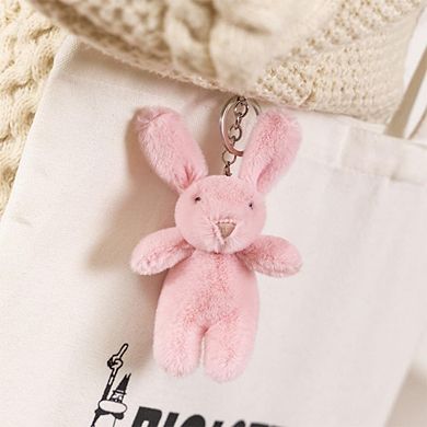Cute Bunny Plush Keychain Charm for Handbags Backpack Purse Gift