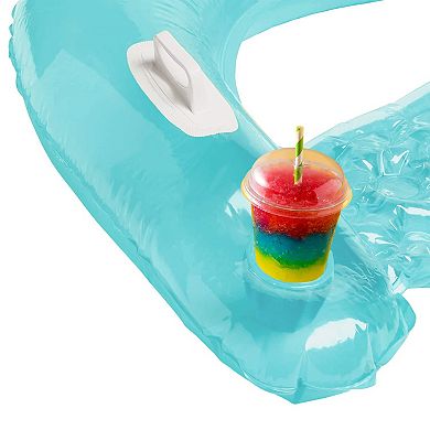 2 Pack Inflatable Pool Chair Float Adult Drink Holder Lounger