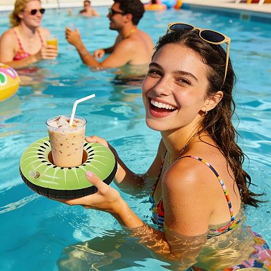 Inflatable Floating Drink Holders Pool Party Supplies 12pc