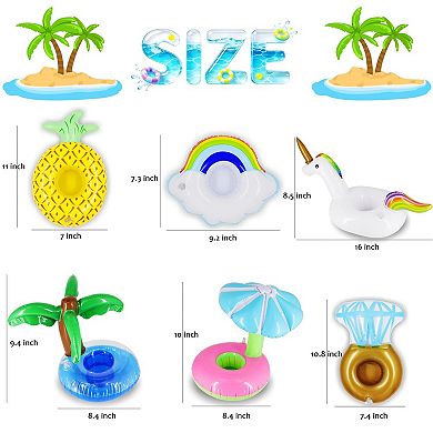 Inflatable Floating Drink Holders Pool Party Supplies 12pc