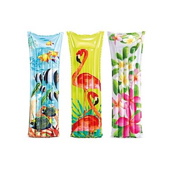 3 pc Inflatable Floating Fashion Mat Vinyl 2 Chambers 220lb