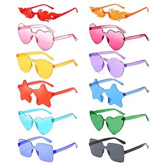 Fun Rimless Sunglasses Summer Party Favors 12 pc