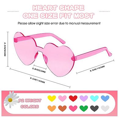 Fun Rimless Sunglasses Summer Party Favors 12pc