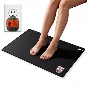 LifeZoom Grounding Mat: Enhance sleep & daily balance. Non-slip, 15ft cord. For home or office.