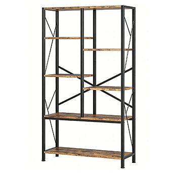 5 tier Bookshelf Sturdy Storage Organizer for Books Decor Collection
