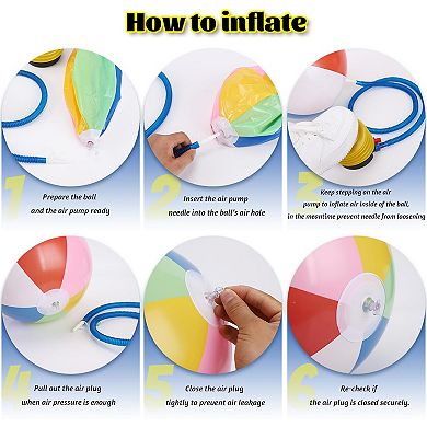 Inflatable Beach Balls Beach Pool Party Supplies 5pc