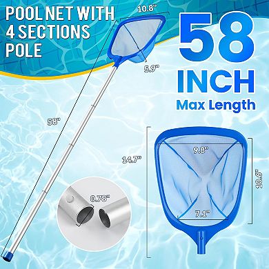 Pool Skimmer Net Pool Leaf Net with Reinforced Frame