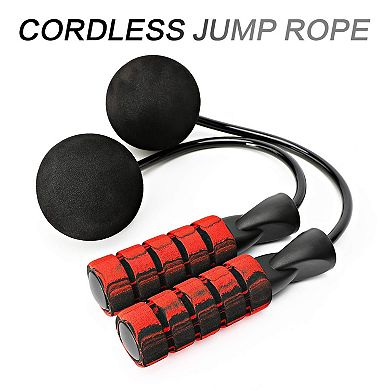 Jump Rope Ropeless Cordless Weighted Fitness Adjustable Men Women
