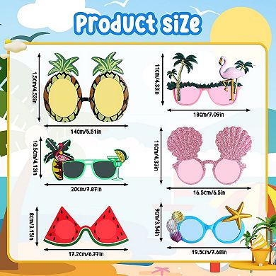 Summer Party Sunglasses Party Decoration 6pc