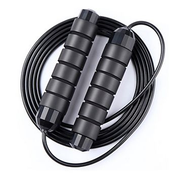 Jump Rope Ball Bearings Adjustable Speed Fitness Workout Home Gym Skipping Exercise