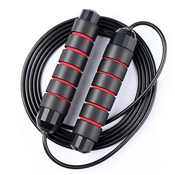 Jump Rope Ball Bearings Adjustable Speed Fitness Workout Home Gym Skipping Exercise