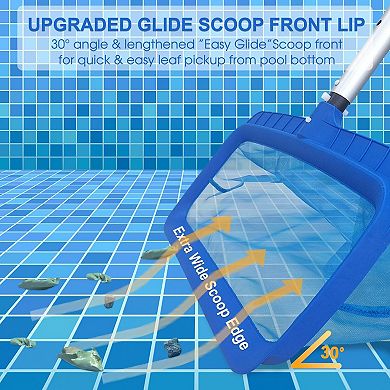 Pool Skimmer Net Extra Wide Scoop Edge Not Pole