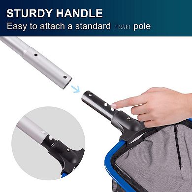 Ultra Fine Mesh Pool Skimmer Net Aluminum Frame Not Pole