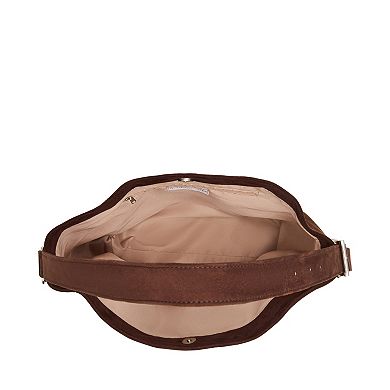 madden girl Suede Hobo Bag