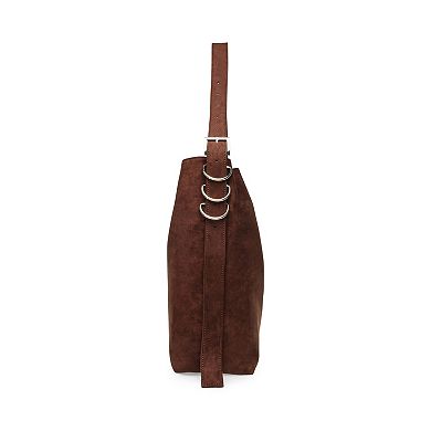 madden girl Suede Hobo Bag