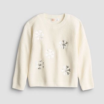 Girls 4-12 Jumping Beans® Shaker Stitch Crew Sweater
