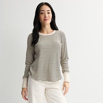 Women's Sonoma Goods For Life® Cozy Waffle Pullover Shirt