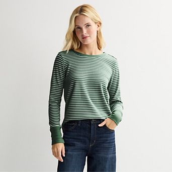 Women's Sonoma Goods For Life® Cozy Waffle Pullover Shirt