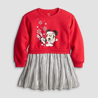 Toddler & Girls 6-12 Jumping Beans® Disney's Minnie Mouse Sensory Adaptive Two-in-One Sweatshirt Tutu Dress