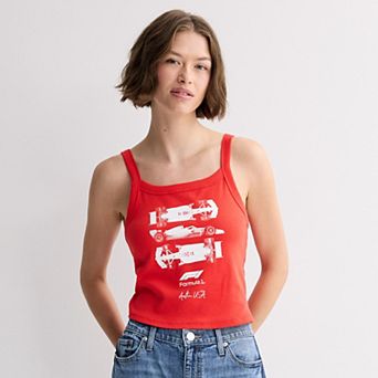 Juniors' FORMULA 1 Capslue Graphic Crop Top
