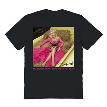 Adult Dolly Parton Yeah I Flirt Graphic Tee