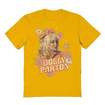Adult Dolly Parton Floral Portrait Graphic Tee