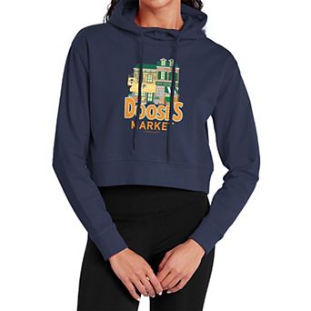 Juniors' Gilmore Girls Dooze's Market Cropped Hoodie